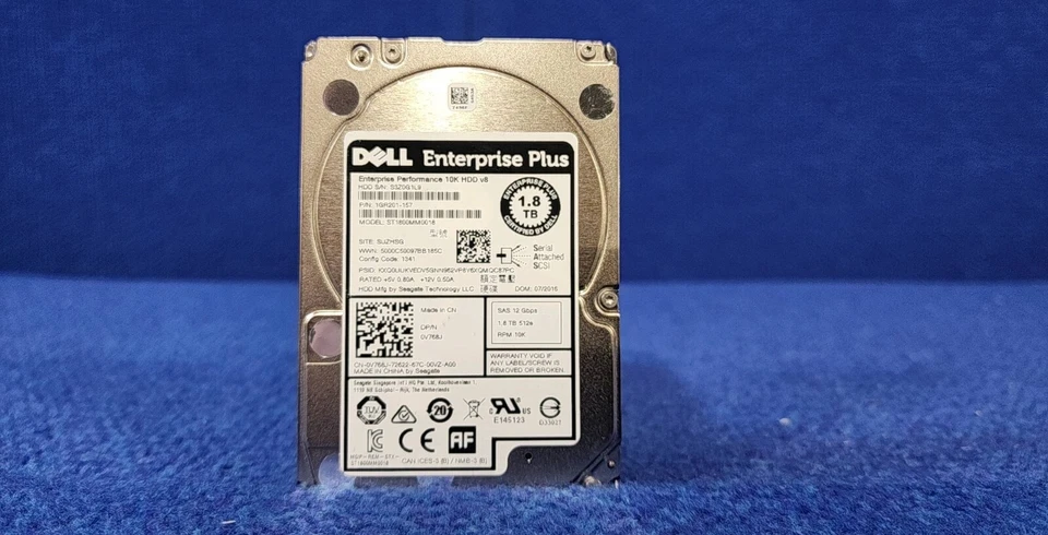 Dell Compellent V768J 2.5in. 1000RPM SAS 1.8TB Internal Hard Drive Bgrade health - Image 1 of 1