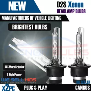 X2pcs D2S HID Xenon 5000K lampadine BIANCO puro ricambio OEM Phillips UK STOCK - Foto 1 di 8