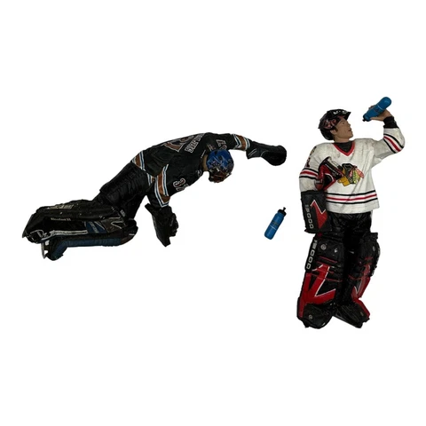 Mcfarlane NHL Goalie Series Thibault And Kolzig Figures Cover