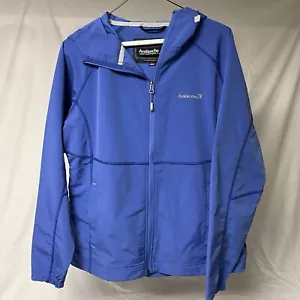 Avalanche Weather Shield Hooded Zip Front Jacket Water Resistant Teal Sz L Blue - Picture 1 of 8