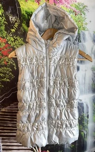 Heart N Crush Hooded silver vest puffer sequins girls size XL. - Picture 1 of 7