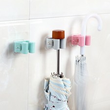 Wall Mounted Mop Umbrella Holder Brush Broom Hanger Storage Rack Kitchen Tool au