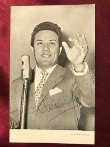 Autografo originale CLAUDIO VILLA (†1987)-Cantante/Attore-Grand Prix Eurovision - Bild 1 von 2
