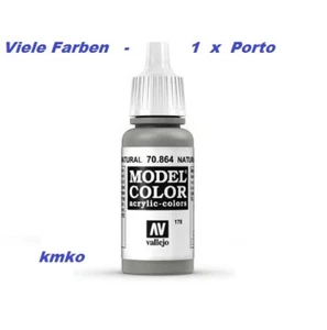 Vallejo 178 70.864 stahlgrau, Natural Steel 17ml - Bild 1 von 1