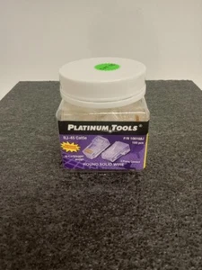NEW Platinum Tools 106168J RJ45 Cat5, Round-Solid 3-Prong. 100 PCS - Picture 1 of 5