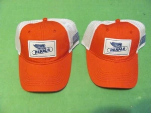 2) K Products - Dekalb & American Flag Logo Adjustable Mesh Snapback Hats/Caps. - Picture 1 of 3