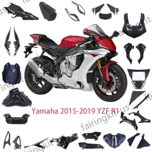 Piezas de fibra de carbono FK Real 3K sarga para Yamaha 2015 2016 2017 2018 2019 YZF R1 - Imagen 1 de 20