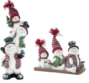 Deko Figur drei Schneemänner - Weihnachtsdeko Weihanchtsfigur Schneemann - Bild 1 von 11