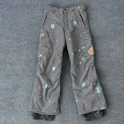 Burton Pants Boy Large 14/16 Dry Ride Cargo Snowboard Ski 8 Bit Pixel 30X29 P12 - Image 1 of 4