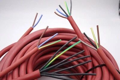 Saunakabel Silikonkabel SIHF 2-7 Adern 0,5 - 6 mm² Silikonleitung - Bild 1 von 3