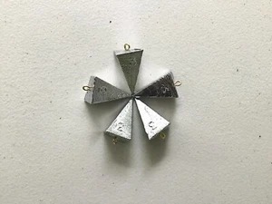 25PCS. PLAMIDEROS PIRAMIDALES 3 OZ, PLOMO, PESAS, PESCA, ENVÍO GRATUITO - Imagen 1 de 2