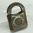 Antique Yale & Towne Brass Padlock w/Working Key, collectible, Locksmith