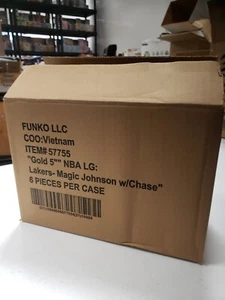 MAGIC JOHNSON Lakers 6/CHASE Funko Gold Premium Vinyl 5" Figure Case of 6 - Picture 1 of 4
