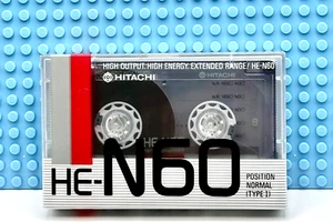 HITACHI HE-N 60 1987 JAPAN TYPE I BLANK CASSETTE TAPE (1) (SEALED) - Picture 1 of 3