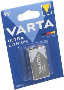 5x Varta 1er Lithium : Batterie 9 Volt, U9VL, 6AM6, 6122 E-Block