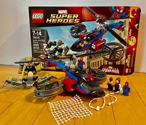 LEGO 76016 Marvel Super Heroes Spider-Helicóptero Rescate 100% Completo - Imagen 1 de 7