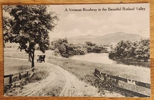 Roadway Rutland Valley Vermont VT Postkarte PC um 1910er unbenutzt - Bild 1 von 1