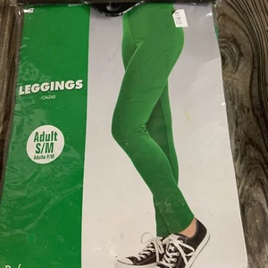 Amscan Adult S/M Leggings Halloween Cosplay Costume Dress Up New 🎃 Green - Picture 1 of 5