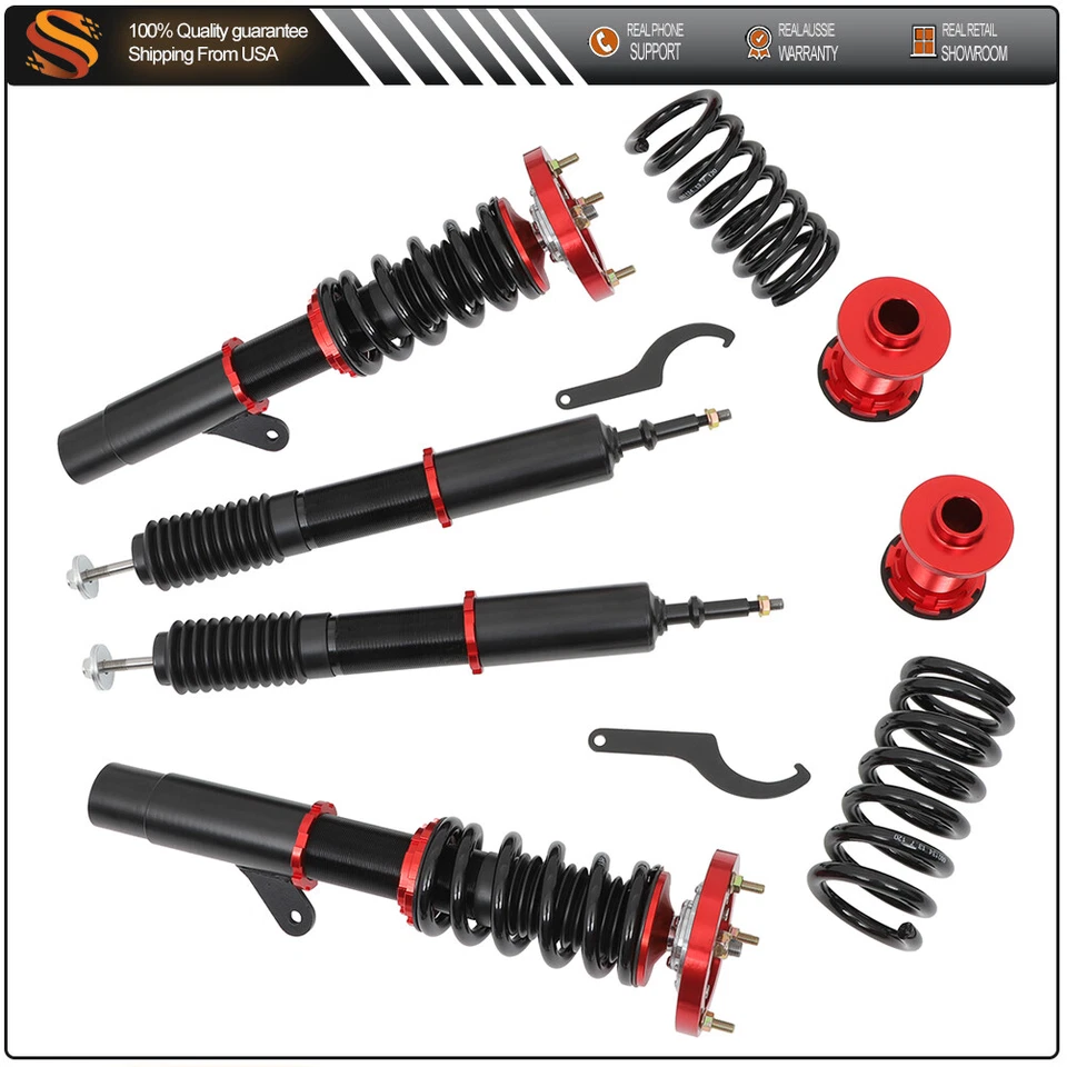 For BMW 3 Series 320i 325i 2006-2011 4PCS Coilover Struts Shocks Adj Height Kit Foto 1 de 4