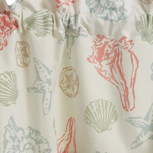Sea Shells Window Valance Curtain Beach Nautical Coastal Home Decor 60 x 14 - Picture 1 of 3