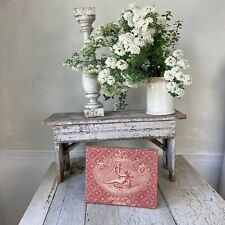 SPECIAL Antique French toile de Jouy box Vintage treasure holder from France Th