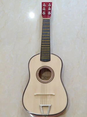 23” Mini Acoustic Guitar Wood Beginner Practical Small Toy Guitarra Kids Gift - Image 1 of 2
