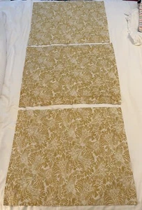 Pottery Barn Mari Scroll Paisley Floral Yellow Gold 3 Standard Pillow Shams EUC - Picture 1 of 8
