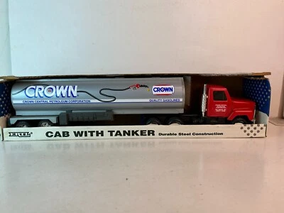 Ertl Pressed Steel Semi Tanker Truck, Crown Gasoline with Original Box - Image 1 of 4