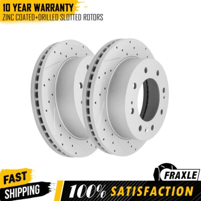 Par de rotores de freno delanteros para Chevy Silverado 2500 3500 GMC Sierra 2500 3500 HD Foto 1 de 4