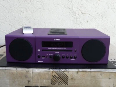 Yamaha MCR-B142 Micro Component Stereo System CD FM USB iPod Bluetooth Purple - image 1 of 4