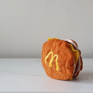 McDonalds Reversible Hello Kitty Plush FIFA World Cup 2002 Germany Cheeseburger - Picture 1 of 7