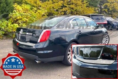 Ajuste: Lincoln MKS 2009-2012 tapa de maletero parachoques puerta moldura cubierta de puerta acento de acero inoxidable Foto 1 de 2