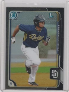 2015 Bowman Chrome Prospects Black Asia Refractors #BCP9 Fernando Perez - Picture 1 of 2