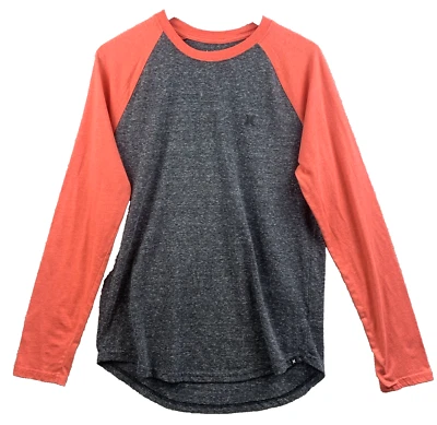 Pullover HURLEY HECKLE Para Hombre Talla Mediana Gris Salmón Raglán Athleisure Deporte Activo Foto 1 de 4