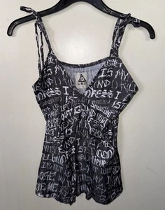 VHTF UNIF Brutal Britney Spears Hit Me Baby One More Time Lyrics Camisole Top - Picture 1 of 8