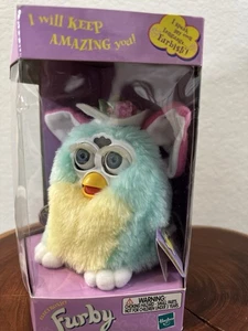 VTG Furby EASTER Tiger Special Limited Edition 2000 Flower Hat ~NIB Sealed - Picture 1 of 7