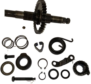 1981-82 Honda XR250R Kickstarter Kick Start Spindle Shaft Ratchet Gear OEM CLIPS - Picture 1 of 5