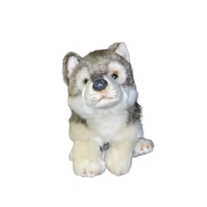 Nat and Jules Timber Wolf Plush Stuffed Animal Toy Puppy Husky Dog 9” Demdaco - Imagen 1 de 6