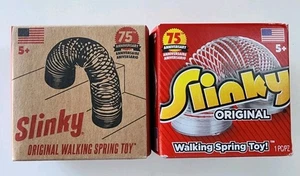 (2) Nuevo Juguete Original Slinky Metal Walking Spring Niños Hecho en EE. UU. - Imagen 1 de 5