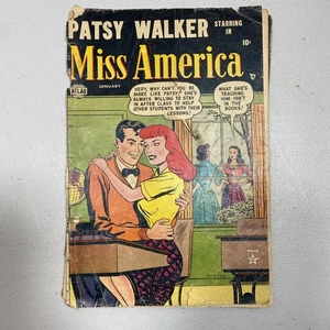 Miss America # 6 Vol 1er janvier 1953 Patsy Walker, mauvais état rare - Photo 1/6