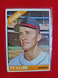 Tarjeta de béisbol 1966 Topps #306 Ty Cline Cubs en muy buena condición - Imagen 1 de 3