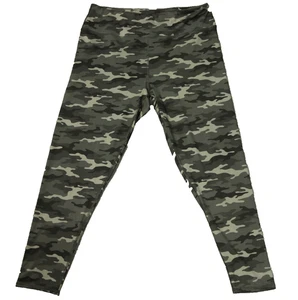 Maurices Camouflage Ankle Legging Elastic Waist High Rise Stretch Gray Black XL - Picture 1 of 13