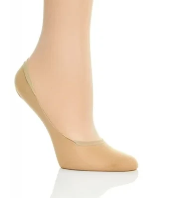Hue Womens M/L Shoe Size 7-10 4 Pack Nylon Bare Liner Socks in Nude U17677 595 - Image 1 of 4
