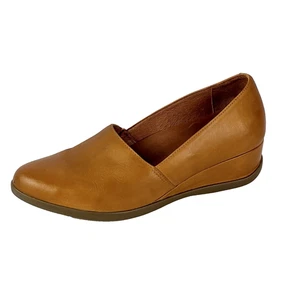 Dansko Shanda Luggage Waterproof Leather Wedge Heel US 7.5-8 EU 38 Whiskey Brown - Picture 1 of 12