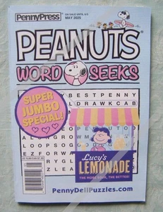 Peanuts Snoopy Word Seeks Puzzles Book by Penny Press May 2025 New - Picture 1 of 1
