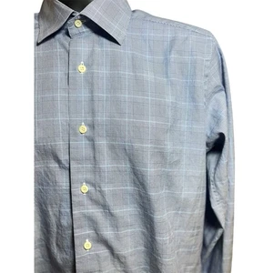Camisa David Donahue Para Hombre Borde 15.5 Cuello 34/35 Cuello Cortado Abotonable Oficina - Imagen 1 de 11