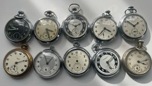 10 Vintage Taschenuhren 10 Taschenuhren Konvolut 10 B - Bild 1 von 21