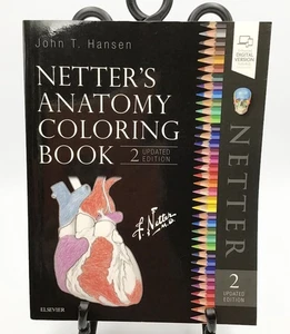 Netter's Anatomy Coloring Book 2nd Updated Edition John T. Hansen Clean Unmarked - Picture 1 of 6