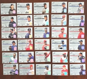 1995 Studio Silver 30 Baseball Credit Card Lot Sanders Alomar Piazza +++++ Sharp - Picture 1 of 10