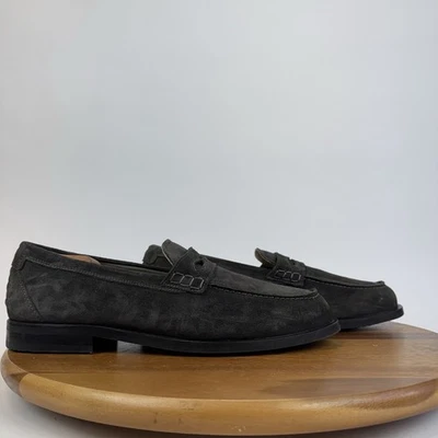 Mocassim Masculino AllSaints Harmon Cinza Ocidental Camurça Casual Tamanho UE 45 - Imagem 1 de 4